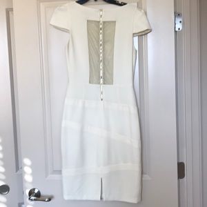 Alice & Olivia sheer-back sheath dress